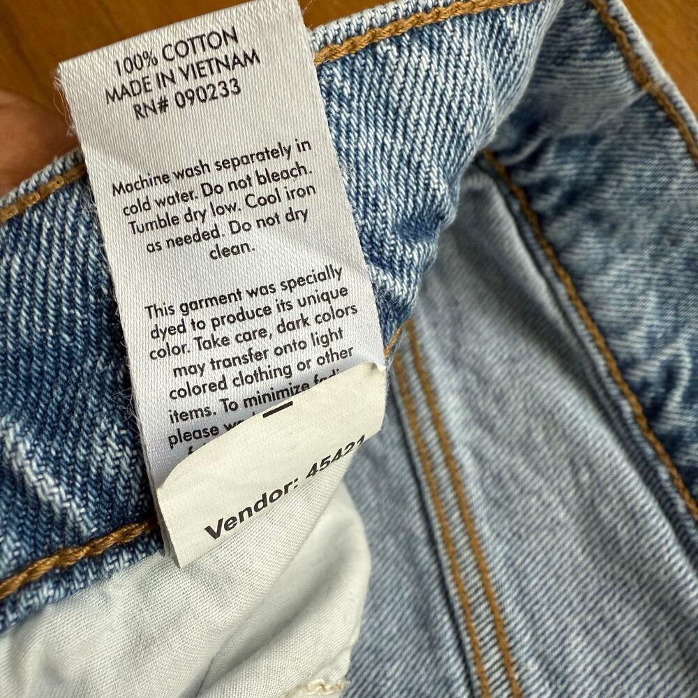 Pacsun Baggy Jean Wide Leg Distressed Denim Size 30 90's Retro High Rise Grunge - Picture 10 of 14